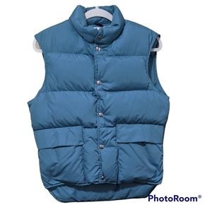 Woolrich puffy vest nylon snap front outerwear layering size small